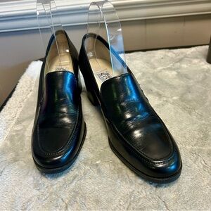 Worthington Soft Collection Sz 8 M Black Leather Pumps Shoes EUC Made In Brazil